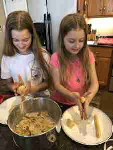 making soft pretzels like play-doh