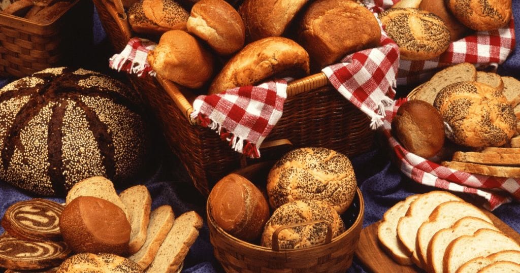 bread and baked goods containing gluten